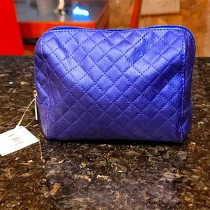 Nordstorm Beauty Cosmetic Bag Deep Blue/Purple NWT